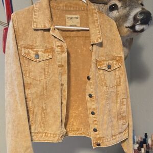 Women's Tan Denim Jacket